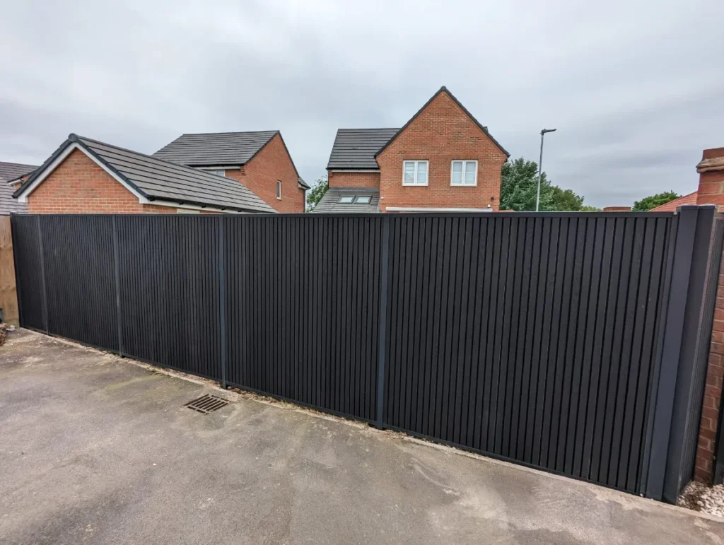 Black Wooden Fencing