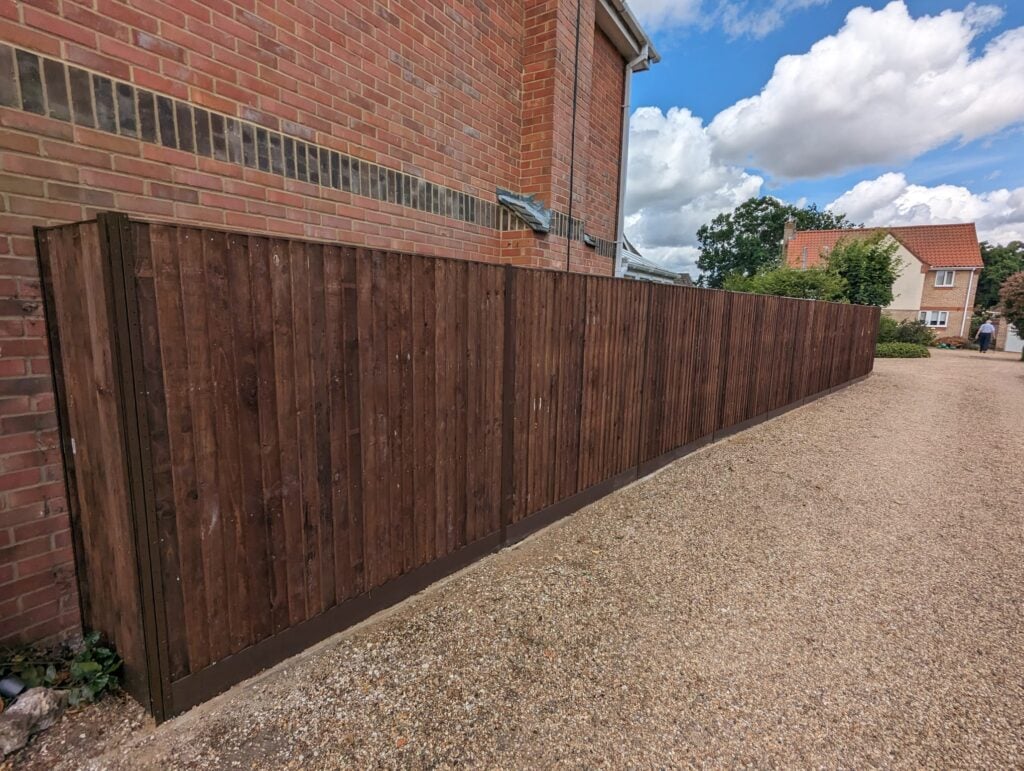Brown Garden Fence